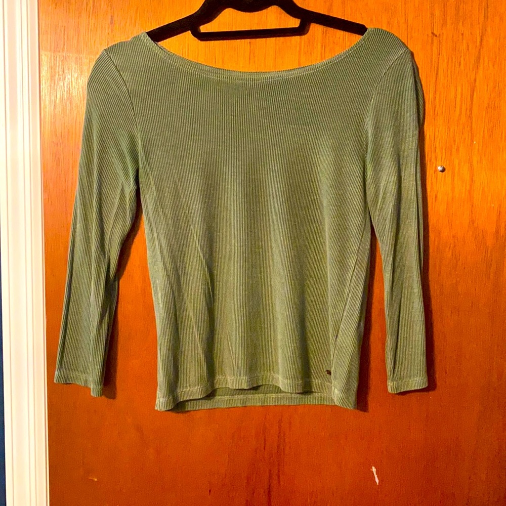 American Eagle “soft & sexy” style quarter-sleeve shirt.